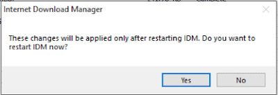 dark mode conformation popup IDM