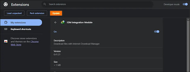 update-idm-integration-module-in-chrome-extension-tab